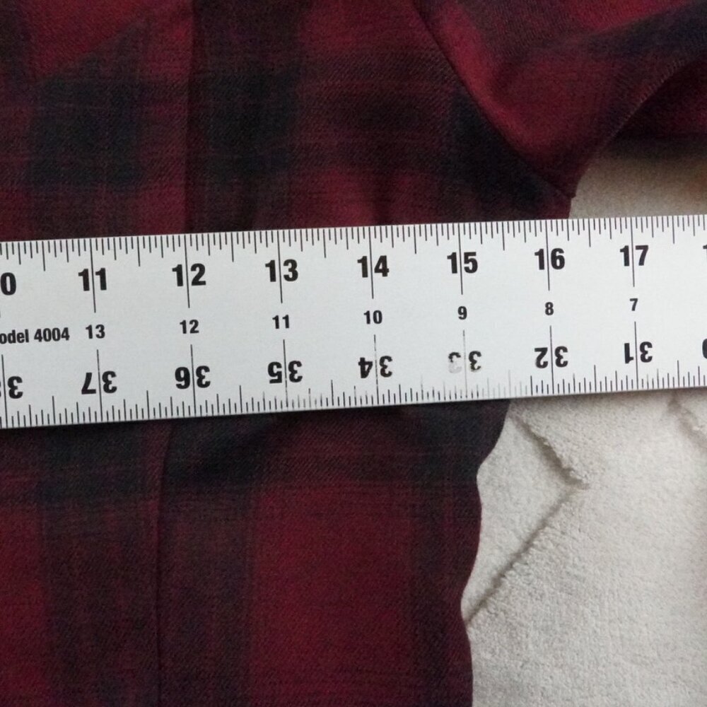 by the way. Cropped Top Womens Extra Small Plaid Red Black - Picture 7 of 11